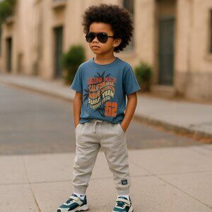 VINTAGE PUMPKIN PATCH Graphic Tee Boys 5 Laguna Beach Cali California 115cm